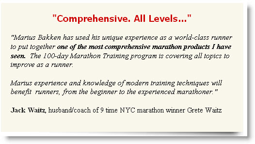 marathon training program